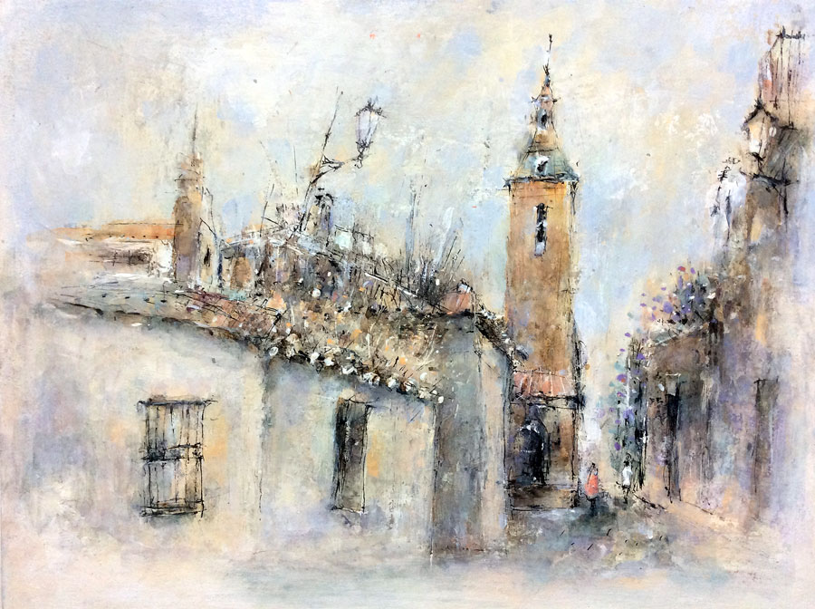 アルバイシン風景/スペイン 水彩画